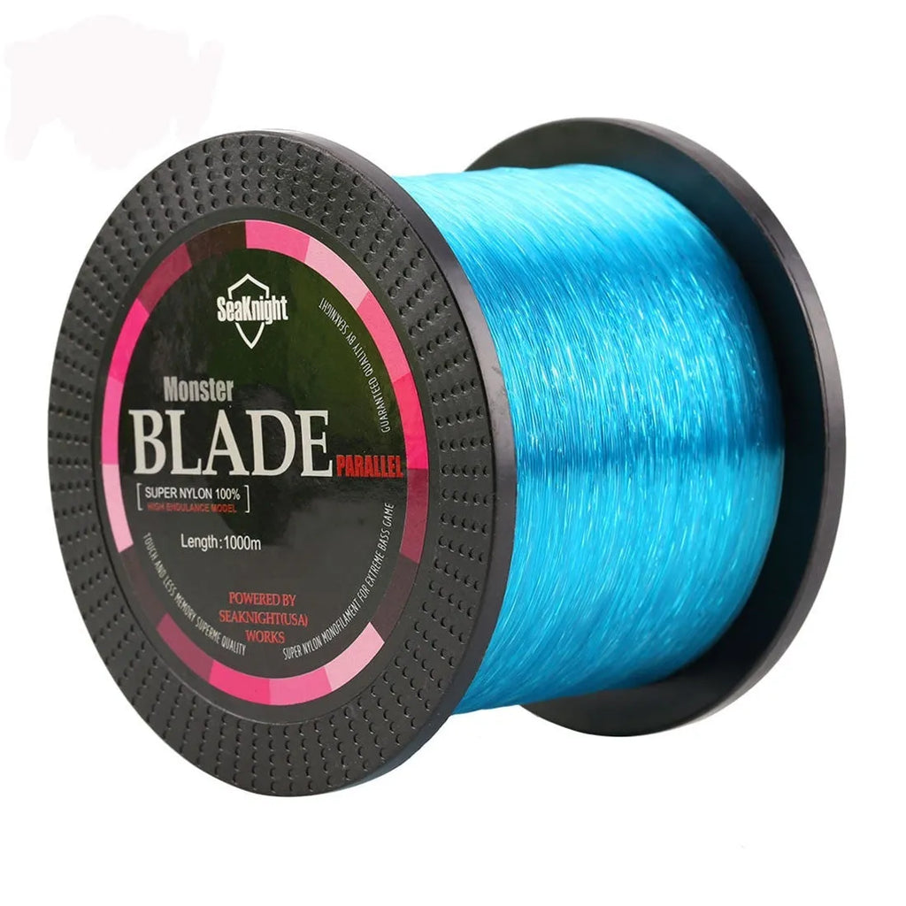 Roll of Seaknight1000 M nylon fishing line available in multiple colours and diameters from 0.4mm to 8.0mm.