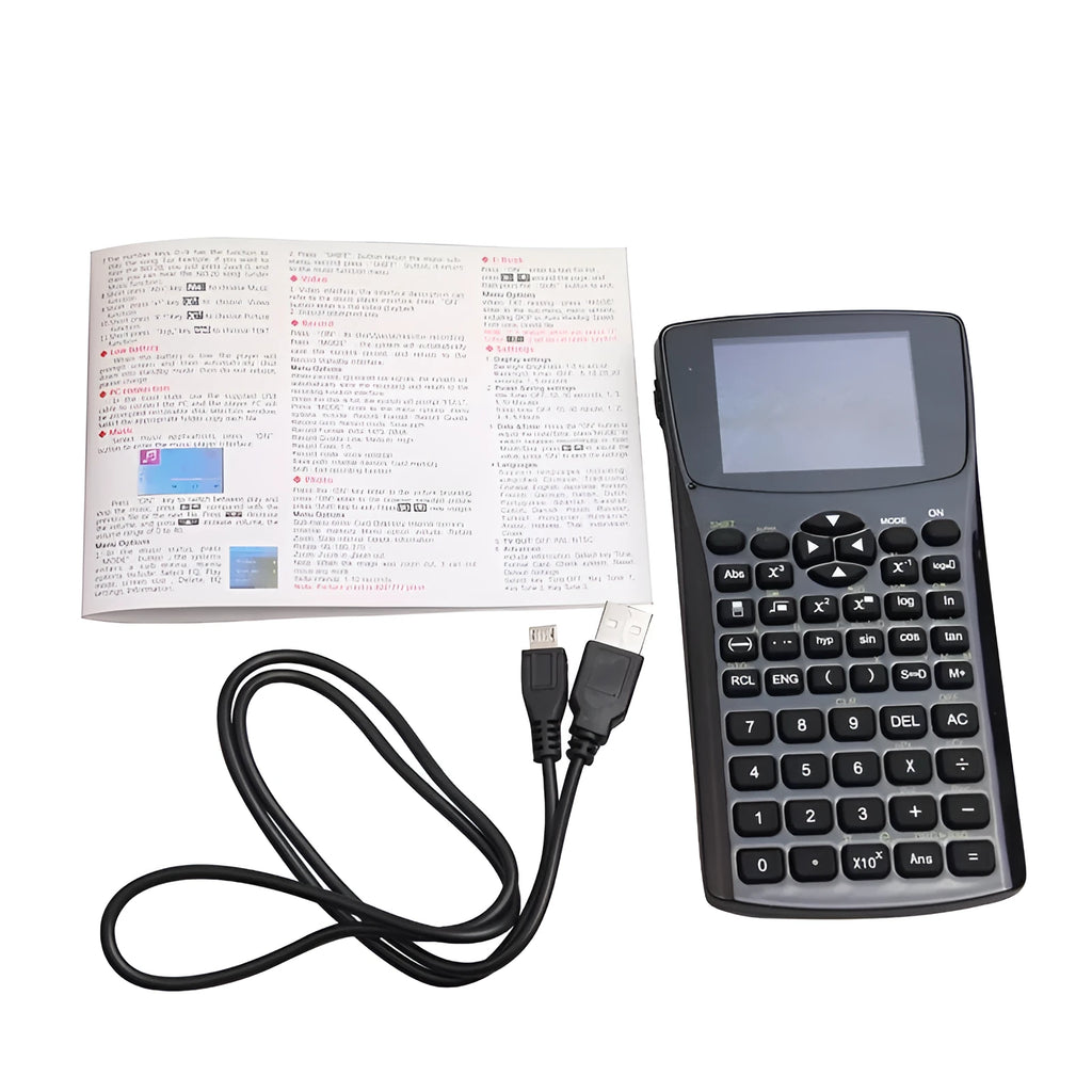 Black multifunctional e-book reader with a 2.8cm screen and an attached wrist strap.