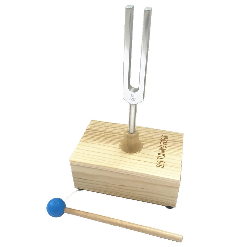 432Hz aluminium tuning fork with matching speaker unit in kraft paper box packaging