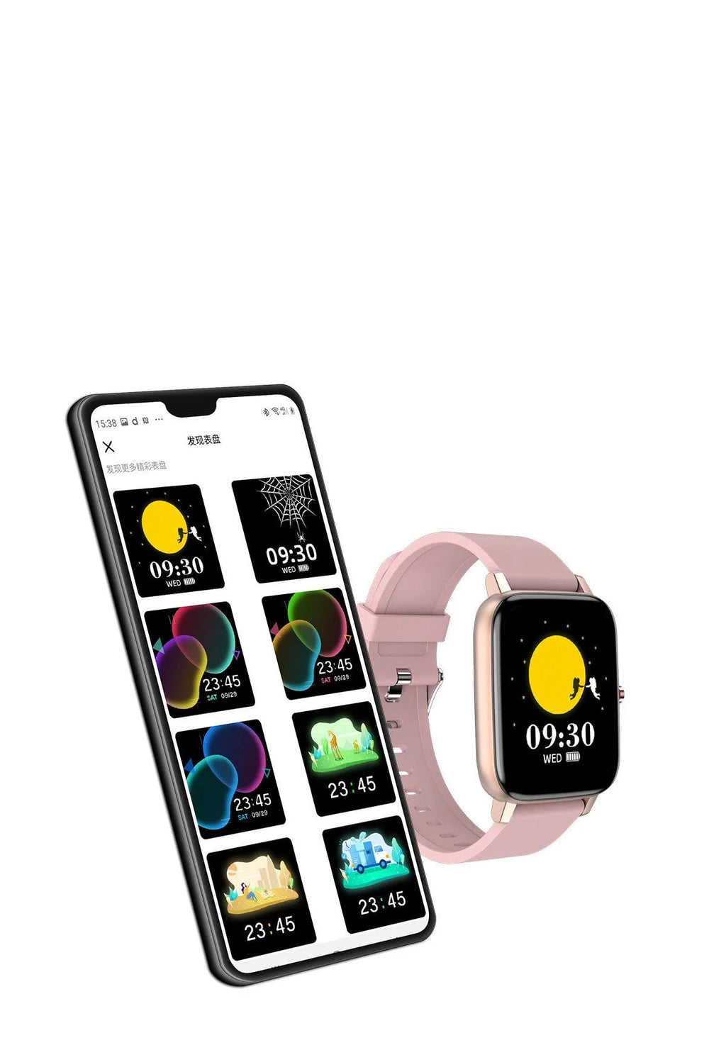 H80 fashion sports smart watch with black silicone strap showing health metrics on screen.
