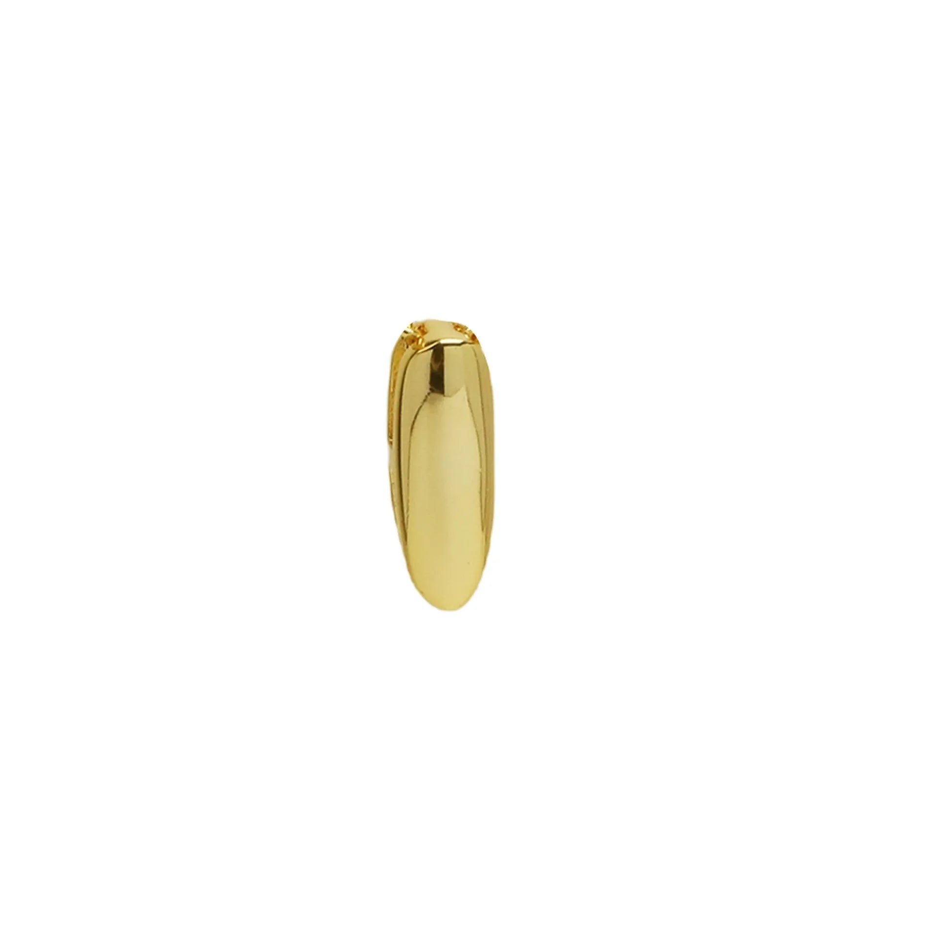 18k brass smooth surface bubble letter bracelet with pendant in gold colour on copper alloy