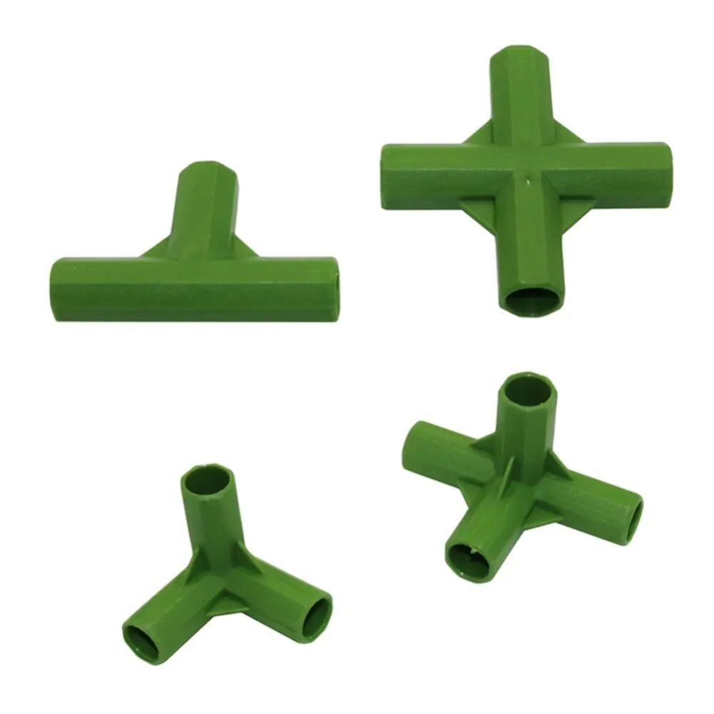 PP plant support connector joint for 11mm garden stakes and greenhouse frames