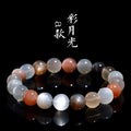Natural colourful moonlight bracelet duobao with 8mm moonstone beads in single circle design