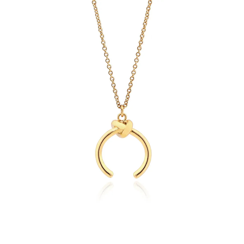 Vintage copper pendant necklace with adjustable chain and geometric design in gold or silver finish