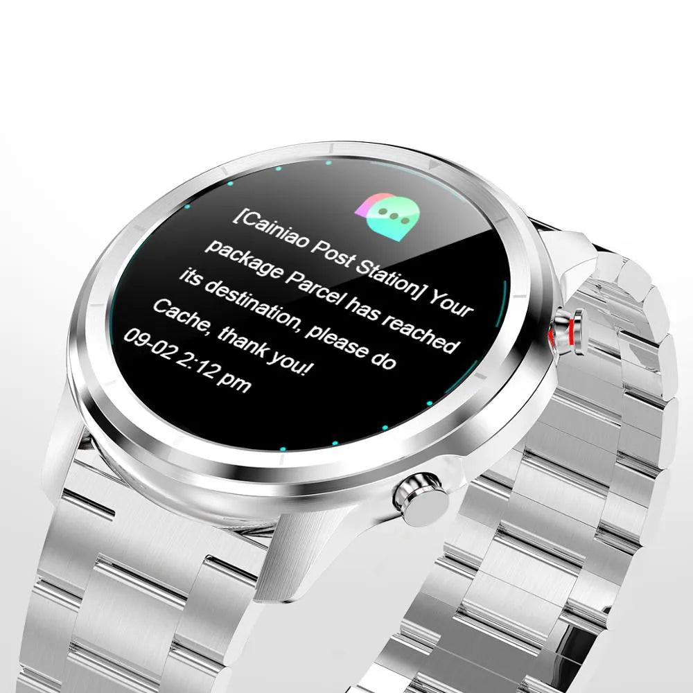 LEMFO LF26 smart bracelet with 1.3-inch screen showing touch and button controls