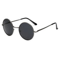 Polarised sunglasses with metal frame, resin circular polariser lens, gun frame gray colour