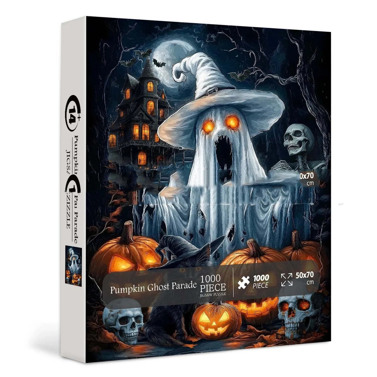 Creative ghost puzzle plastic Halloween decoration spooky party tabletop display