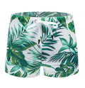 Charm men's nylon boxer briefs in Green, dual use underwear and swimwear