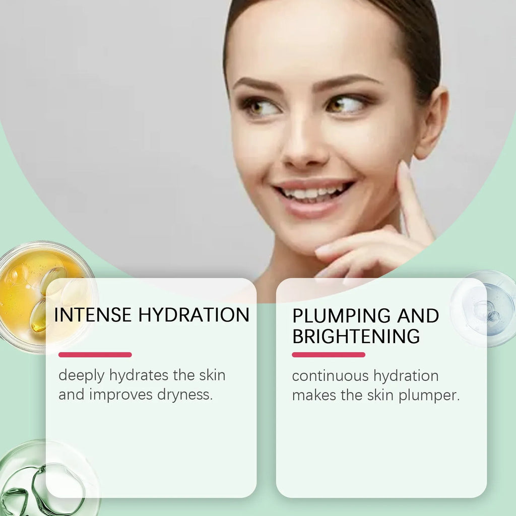 Retinol hydrating face mask with hyaluronic acid and Centella asiatica extract for skincare treatment