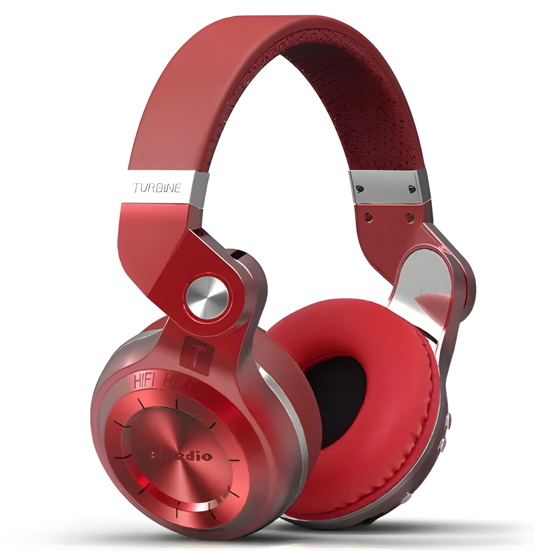 Bluedio T2 Plus Bluetooth wireless on-ear headphones in blue colour
