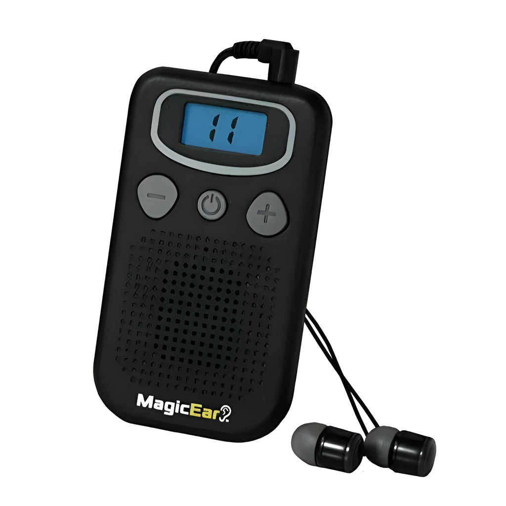 Digital display mobile hearing aid booster sound personal voice enhancer in brilliant colour