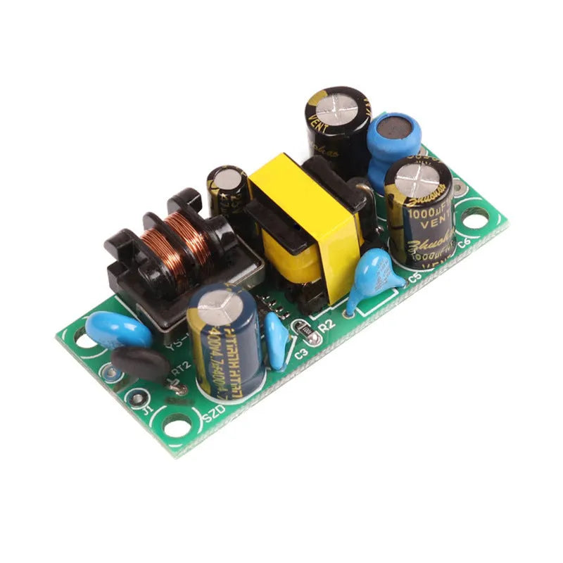 YS-U5S metal switching power supply board module with terminal blocks for AC input and DC output.