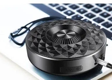 Mini Bluetooth wireless sound box speaker in black, orange, or silvery white colour