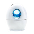White columnar air disinfection humidifier with USB cable and mechanical control panel