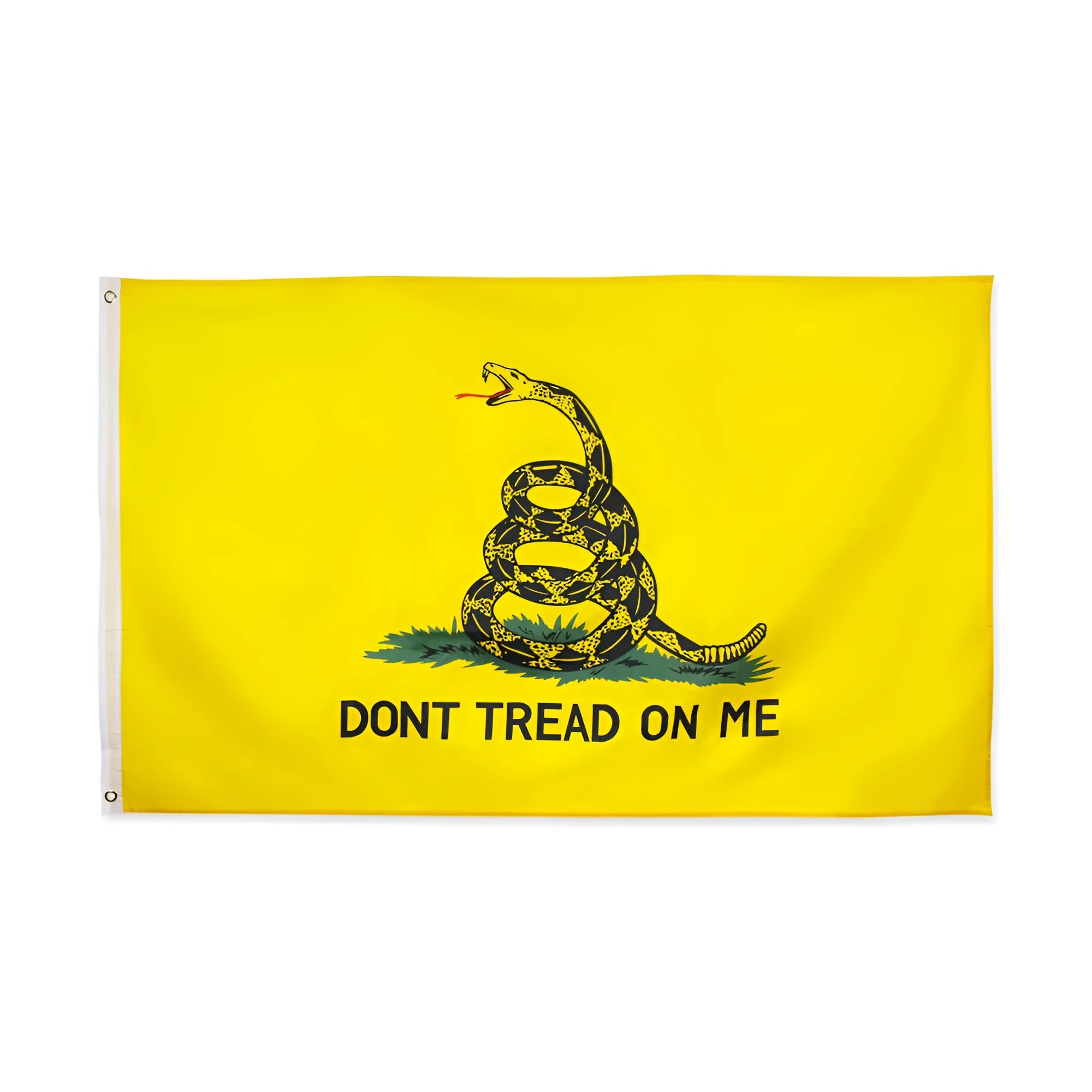 Yellow polyester screen-printed home garden decoration flag measuring 90x150cm