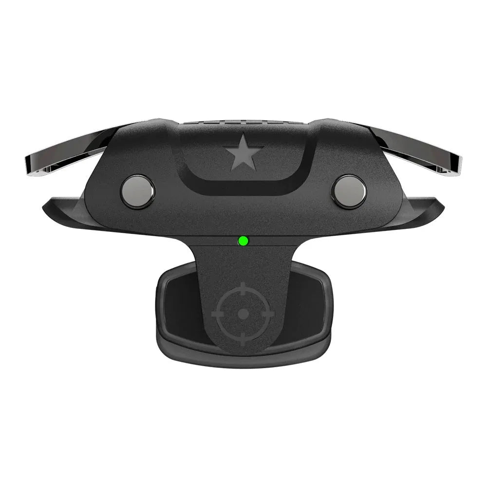 Black F5 mobile phone game controller with joystick measuring 5cm wide