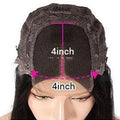 Real human hair lace front wig with 4x4 lace base and star fashion style, shown in a chosen length.