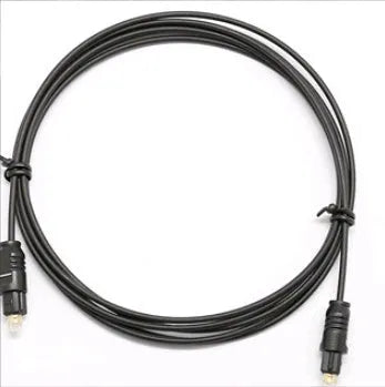 OD2.2 optical digital audio cable with Toslink connectors, shown in available lengths from 1 to 30 metres.