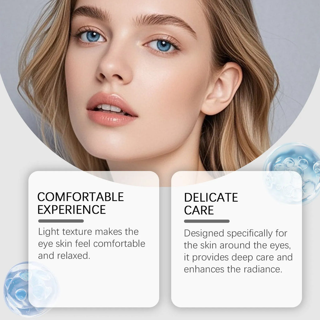20g tube of moisturising eye cream with ceramide formula for gentle eye area hydration