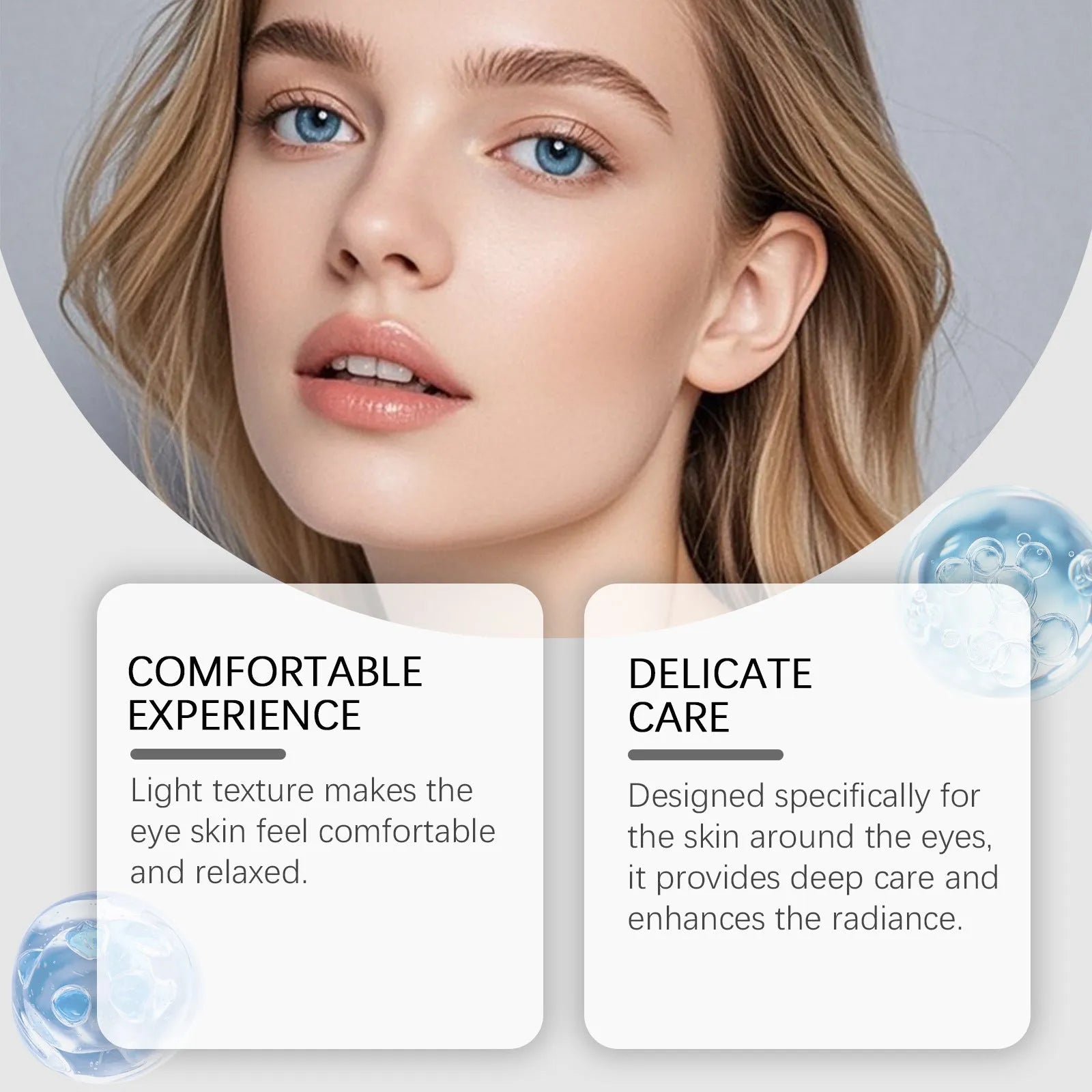 20g tube of moisturising eye cream with ceramide formula for gentle eye area hydration