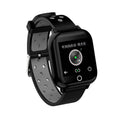 Smart watch with Bluetooth earbuds stored in charging compartment, showing 1.4-inch display with fitness metrics
