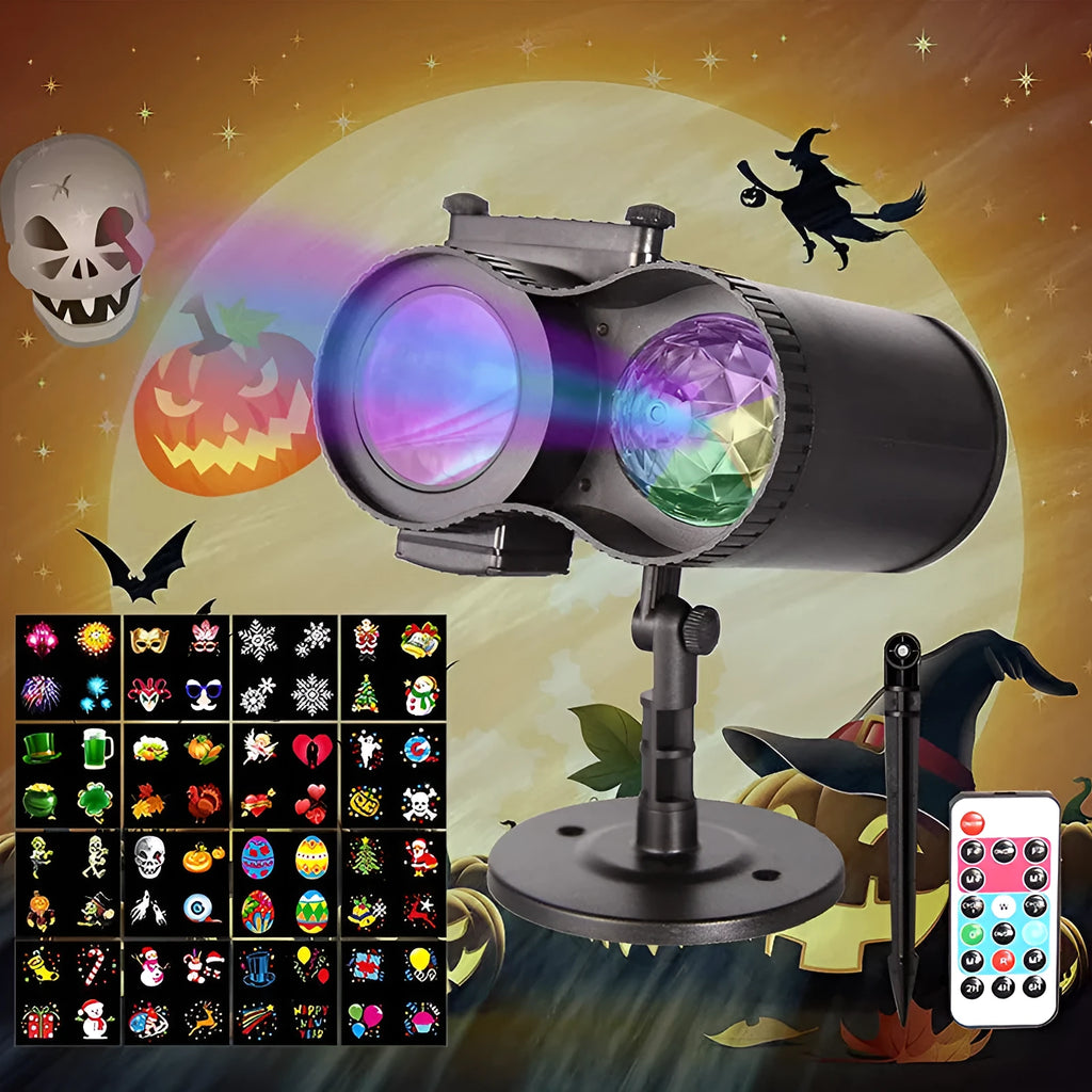 Outdoor waterproof double tube animated watermark LED light with IP65 rating.
