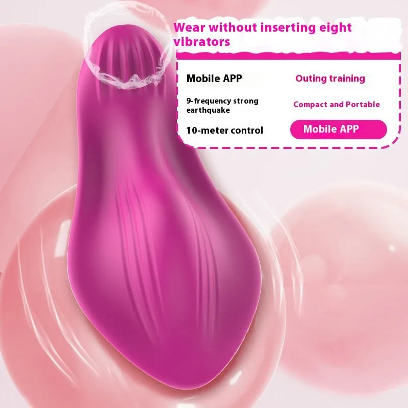 Rose Red Cute Butterfly APP remote control wearable female massager with silicone construction