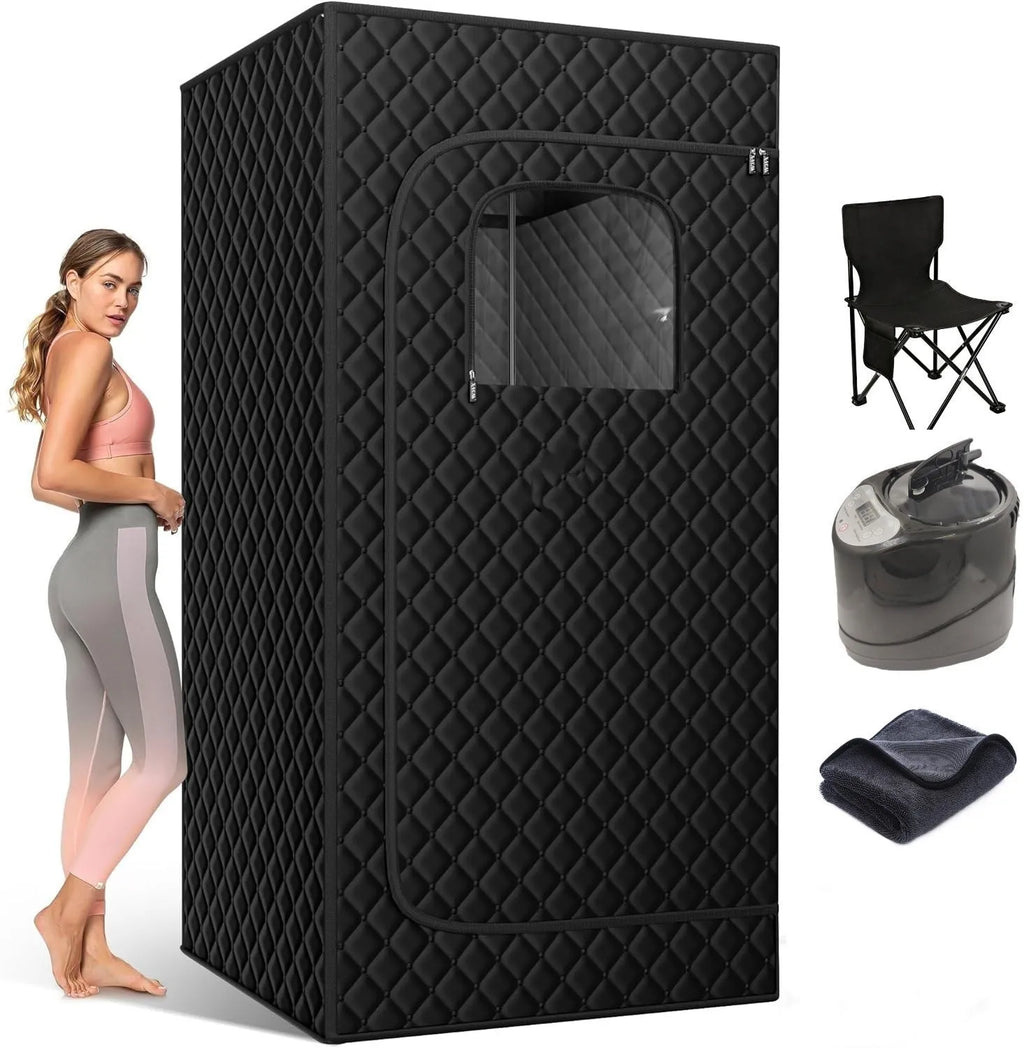 Removable mobile sauna room with stainless steel thickened bracket and 180x80x80cm dimensions