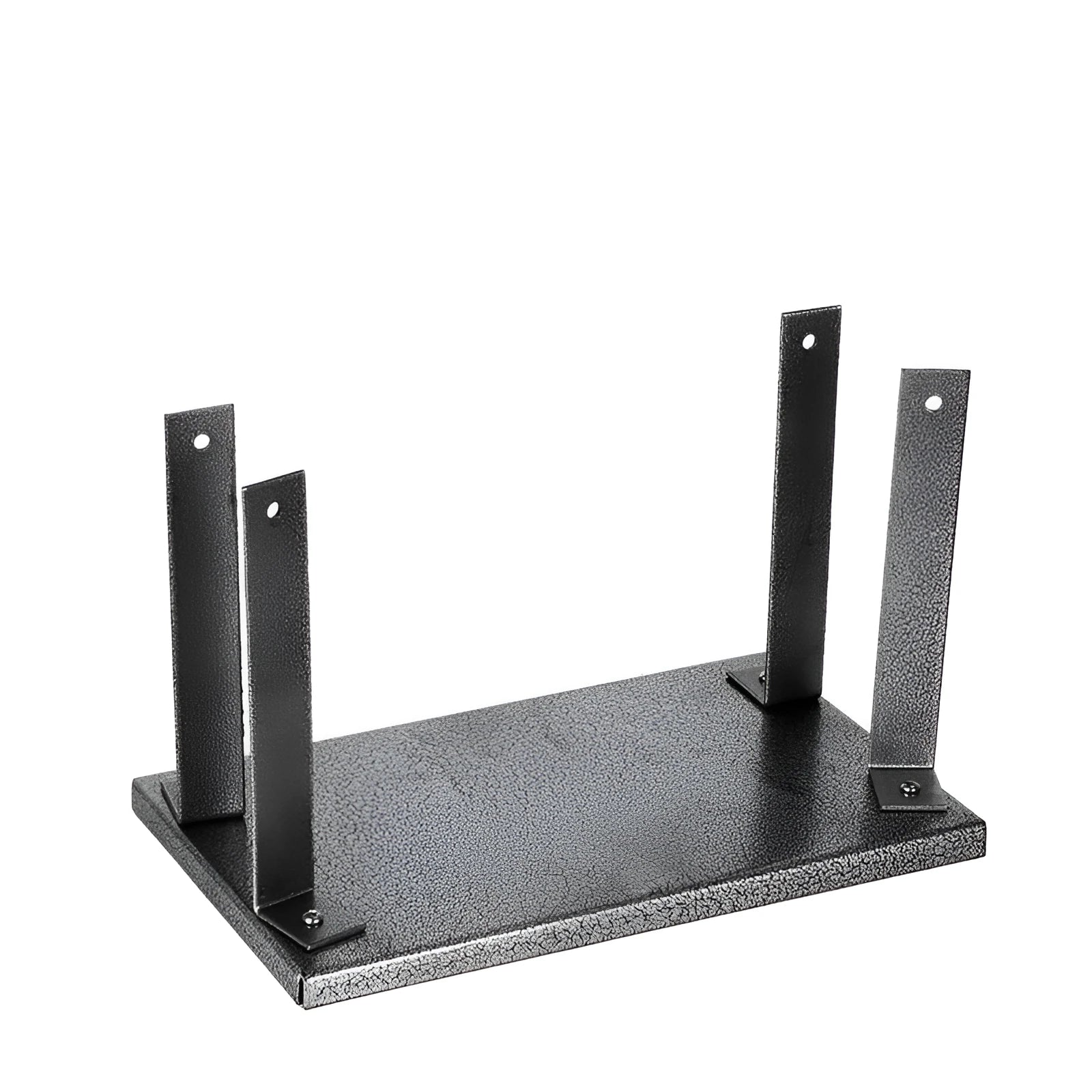 Black iron flip chip mounting bracket accessory for a portable electric planer.