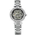 Forsining mechanical automatic ladies watch rose gold with white dial 37mm titanium alloy strap