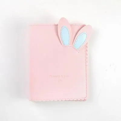 Rabbit style 3-inch mini photo album in blue, pink or white with 16 loose-leaf pages