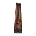 Plastic retro guitar ukulele toy for children measuring 9.8cm wide by 38cm long