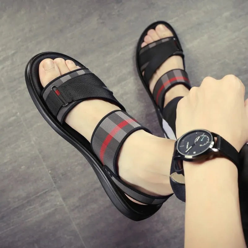 Youth leisure sports sandals with Lycra upper and polyurethane sole in sizes EUR 38 to 44