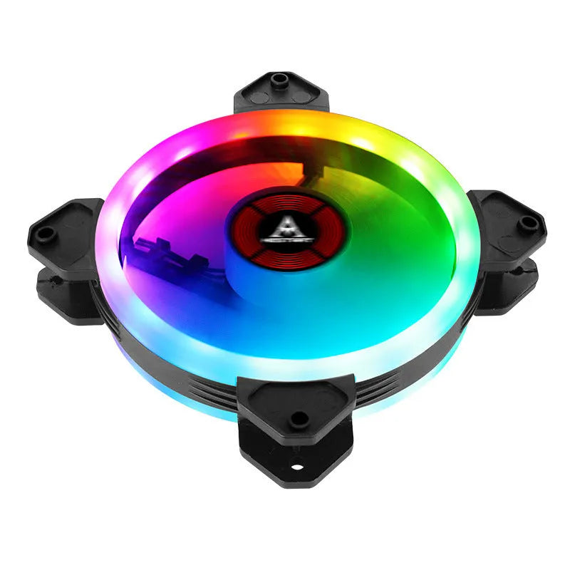 12cm camouflage pattern RGB chassis cooling fan with colour changing LEDs and hydraulic bearing