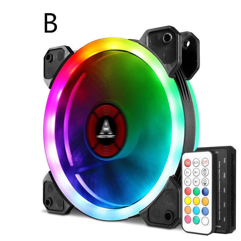 12cm camouflage pattern RGB chassis cooling fan with colour changing LEDs and hydraulic bearing