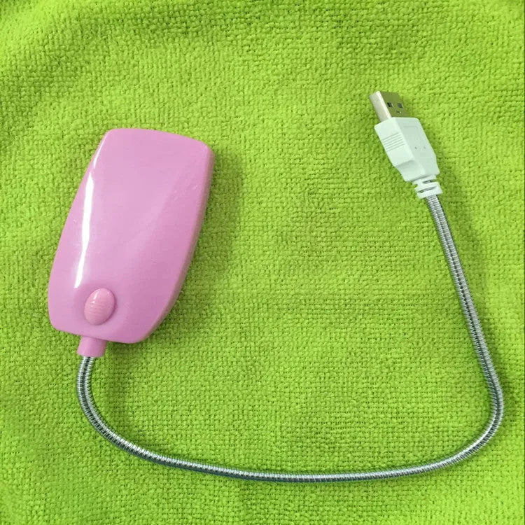 Flexible USB LED reading lamp in black, white, blue or pink colours