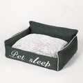Warm cloth cat litter kennel pet bed in blue, four sizes available