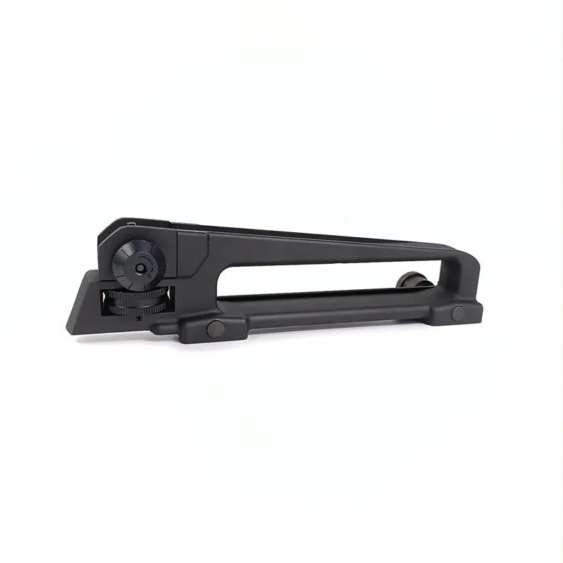 Metal lifting handle rail attached to a rail system, available in handle and handle rail colour options.