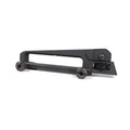 Metal lifting handle rail attached to a rail system, available in handle and handle rail colour options.