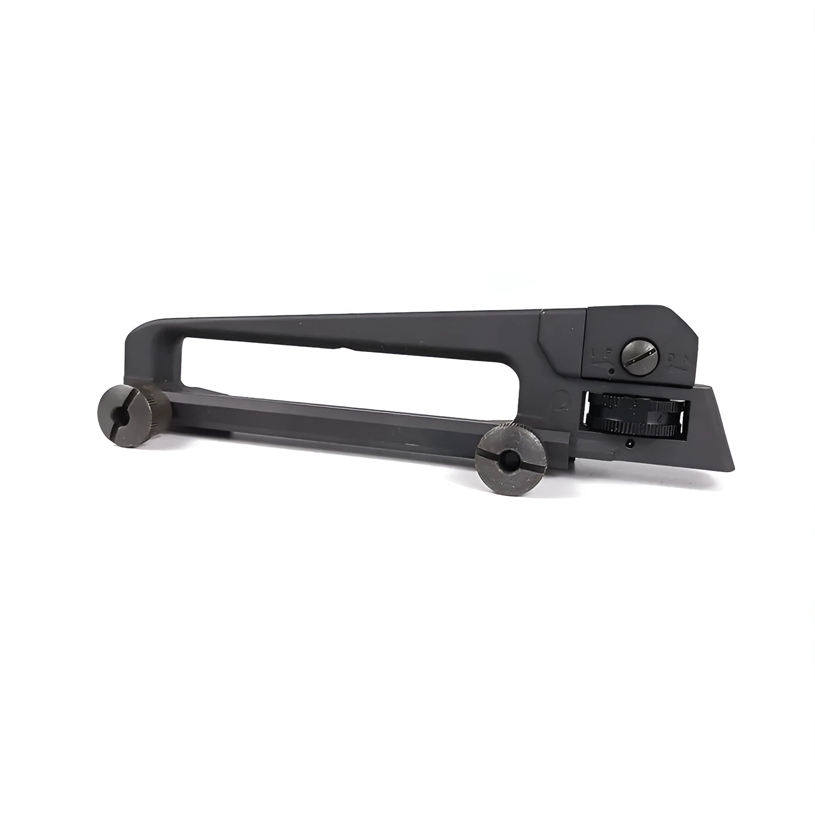 Metal lifting handle rail attached to a rail system, available in handle and handle rail colour options.