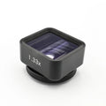 Black SANYK 1.33x anamorphic mobile phone lens for cinematic widescreen video recording