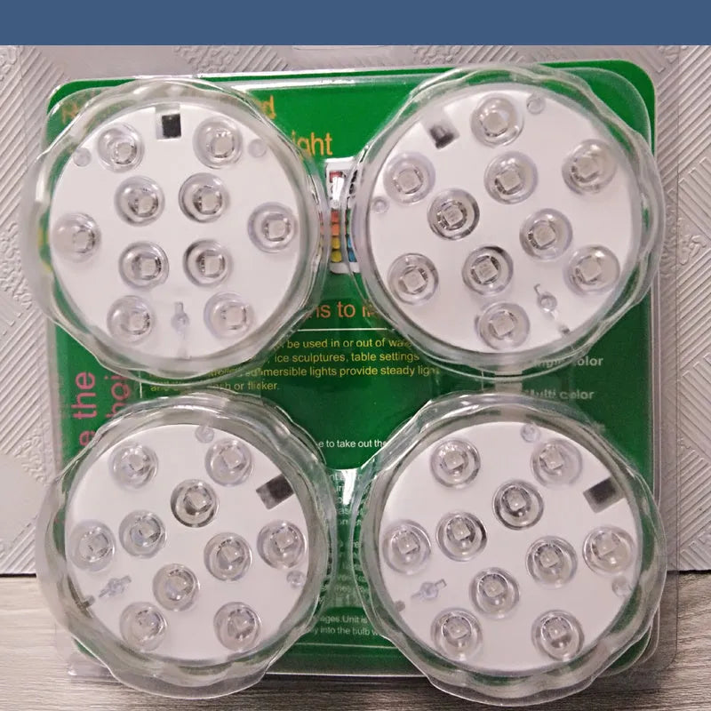 Waterproof remote control decorative diving light with LED beads for pools and fish tanks