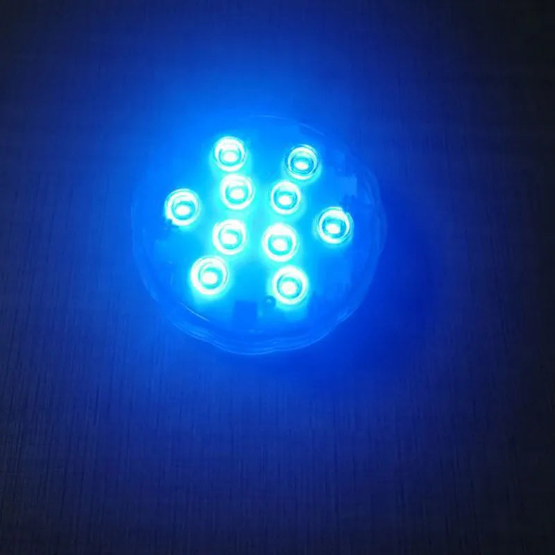 Waterproof remote control decorative diving light with LED beads for pools and fish tanks
