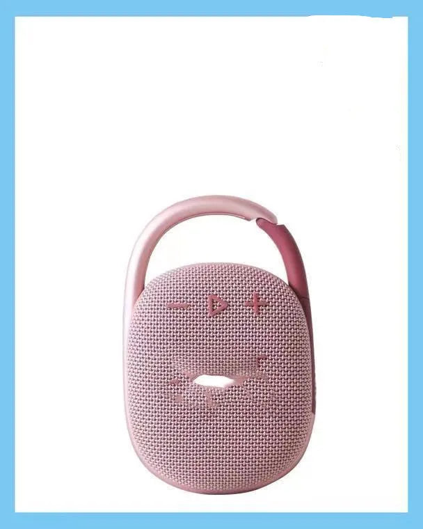 Small portable Bluetooth speaker in choice of colours: pink, blue, black, red, silver grey, green.
