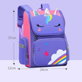 Children's polyester school bag for primary students in royal blue colour with wear-resistant construction