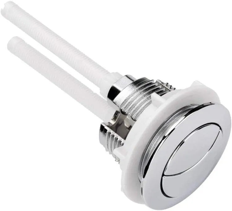 38mm diameter white ABS plastic toilet flush button for one-piece toilet cistern replacement