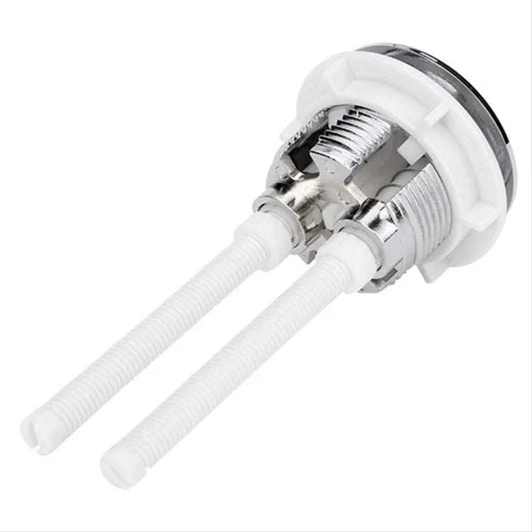38mm diameter white ABS plastic toilet flush button for one-piece toilet cistern replacement
