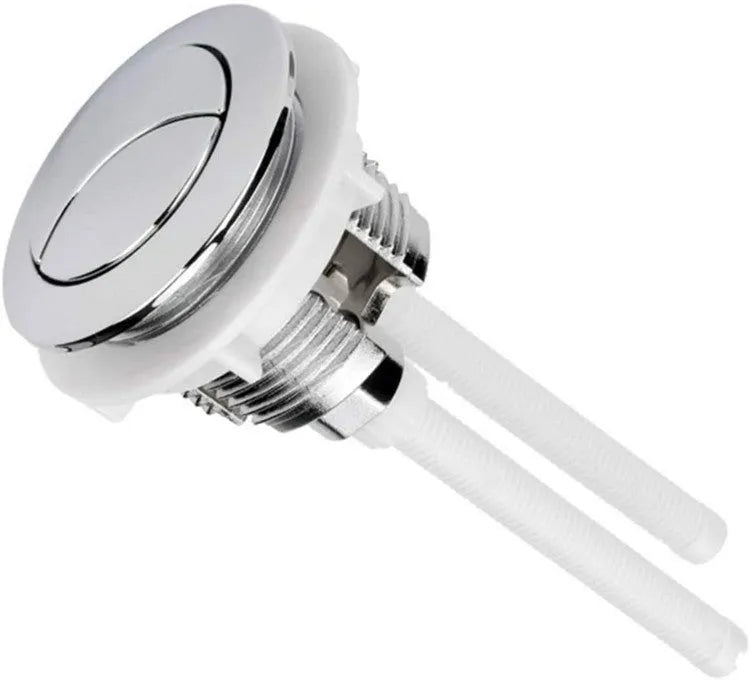 38mm diameter white ABS plastic toilet flush button for one-piece toilet cistern replacement