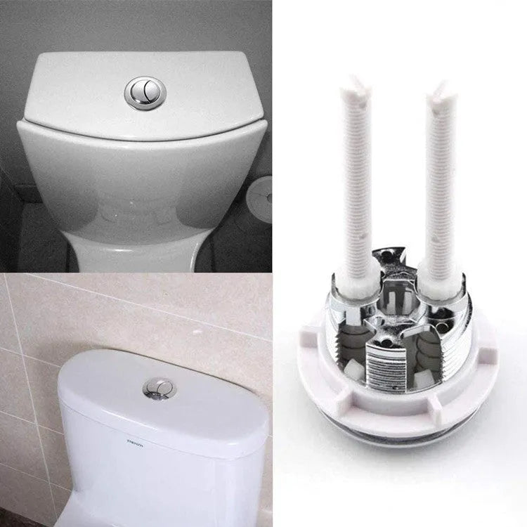38mm diameter white ABS plastic toilet flush button for one-piece toilet cistern replacement