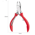 Stainless steel dead skin scissors with ABS handles in multiple colours including black, red and blue options
